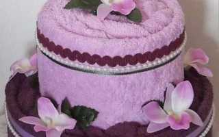 Торт из полотенец своими руками