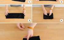 Как сложить брюки чтобы не помялись