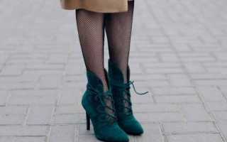 С чем носить зеленые ботинки