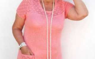 Платье крючком для полных женщин со схемами