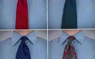 Как выбрать галстук к рубашке