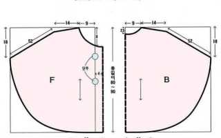 Основные моменты построение выкройки пончо с капюшоном