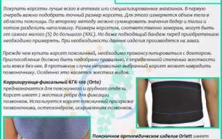 Как выбрать корсет при грыже поясничного отдела позвоночника