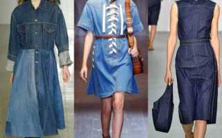 Модные модели незаменимых для лета джинсовых платьев