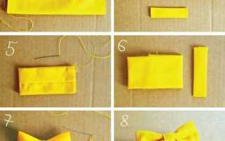 Как сшить галстук бабочку?