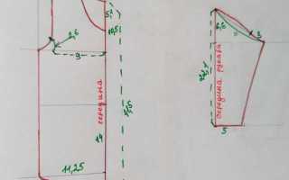 Построение выкройки и пошив женского кружевного боди