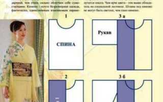 Выкройка кимоно