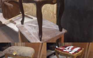 Как обшить пуфик тканью своими руками: реставрация и обтяжка