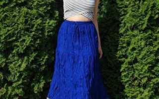 Как пришить резинку к поясу юбки