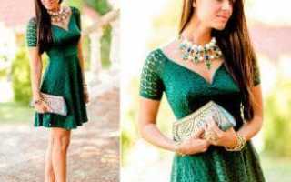 Какие украшения подходят к зелёному платью?