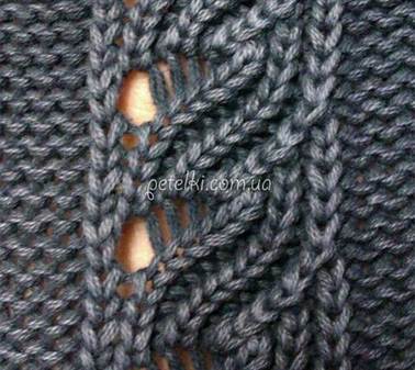 Ажурная дорожка спицами