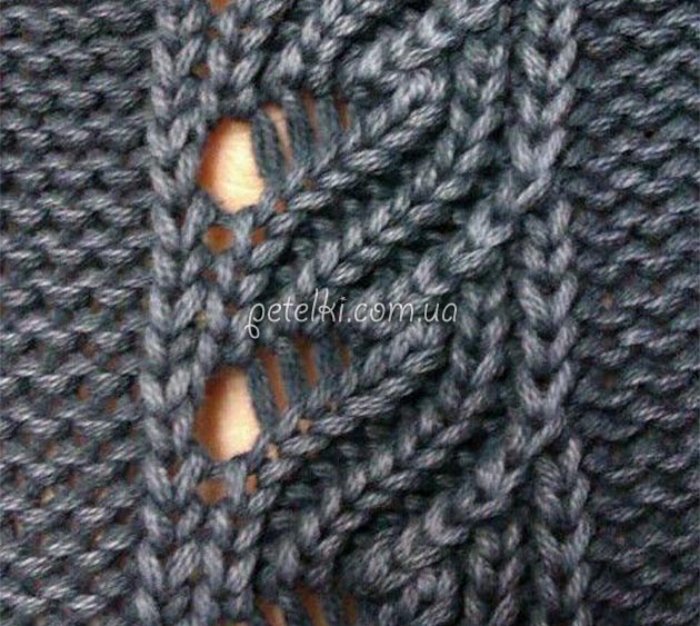 Ажурная дорожка спицами