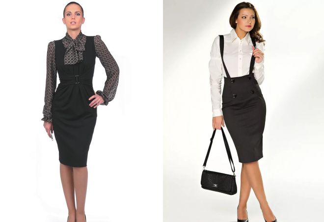 черный сарафан для офиса