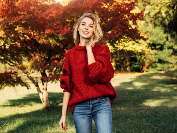 Как красиво заправить свитер в джинсы с высокой талией, низкой, средней посадкой