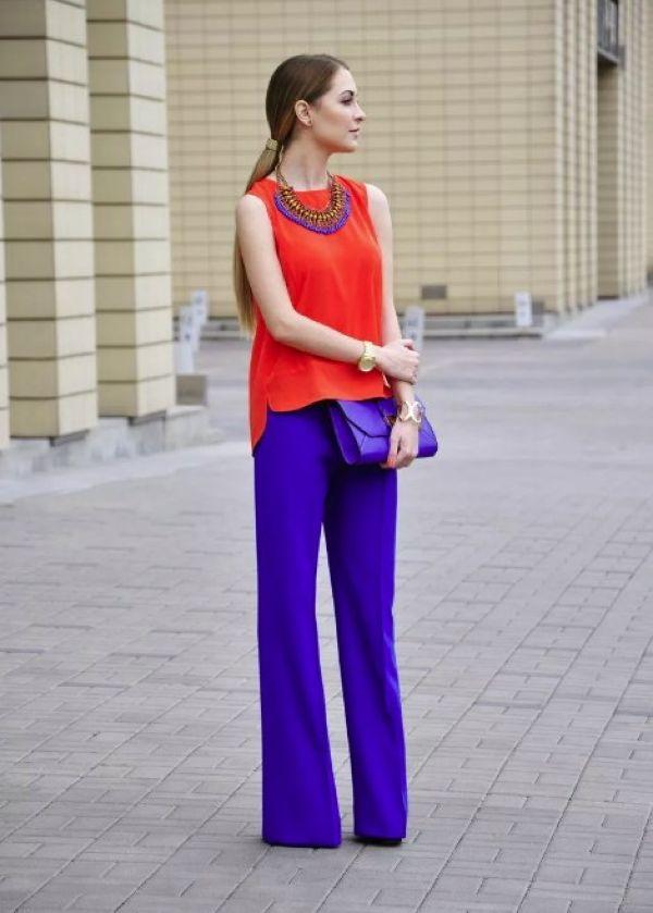 Вечерний образ с брюками