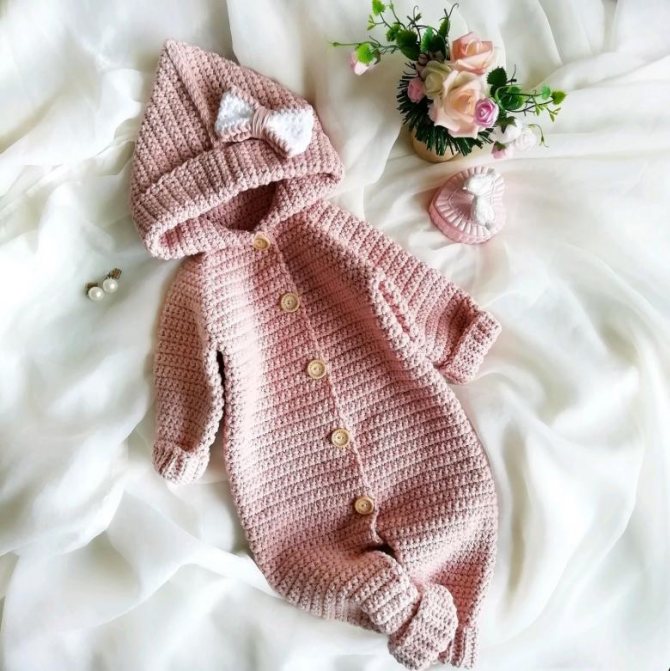 Вязаные комбинезоны для новорожденных спицами - описание и схемы для начинающих