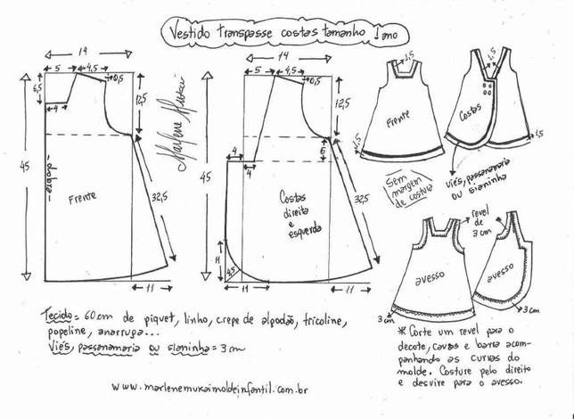 Выкройка Сарафаны для девочек