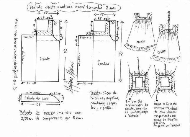 Выкройка Сарафаны для девочек