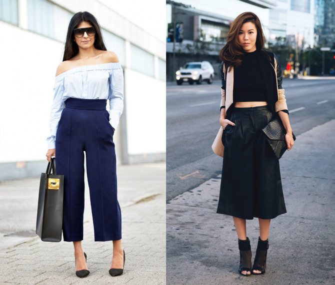 Юбка-брюки: с чем носить летом и зимой?